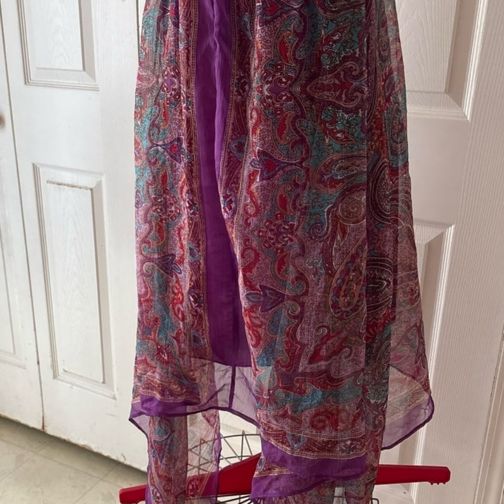 Purple Ruched Halter Maxi Dress - Picture 6 of 6